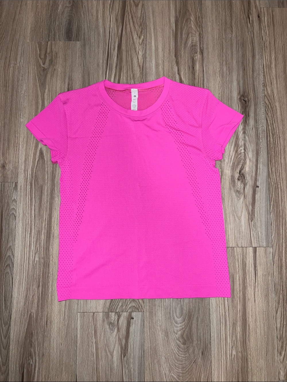 lululemon athletica Neon Pink Short-Sleeve Performance Tee